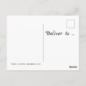 Welkom Mooi Meisje Roze op Witte Verjaardag Briefkaart (Achterkant)