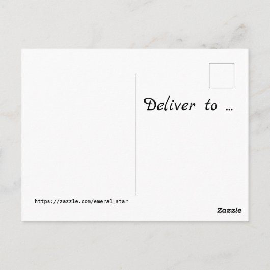 Welkom Mooi Meisje Roze op Witte Verjaardag Briefkaart (Achterkant)