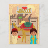 Welkom Mooie Marokkaanse woestijn scène Briefkaart (Voorkant)