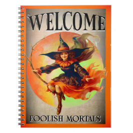 Welkom Mortal Halloween Witch Notitieboek