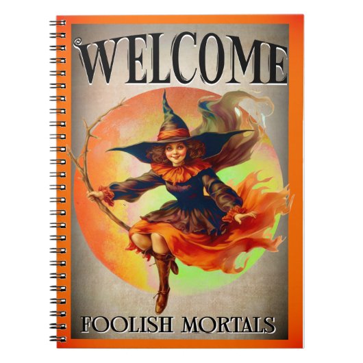 Welkom Mortal Halloween Witch Notitieboek (Voorkant)