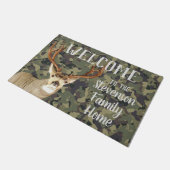 Welkom Mule Deer Hunting Buck Antlers Camo Deurmat (Schuin)