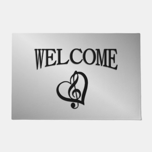 Welkom Music G Heart Deurmat (Voorkant)
