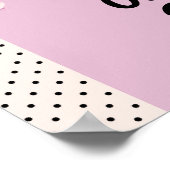 Welkom Muziek Record Bruiloft Bloemen 1950s Tekens Poster (Hoek)