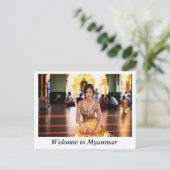 welkom myanmar briefkaart (Staand voorkant)