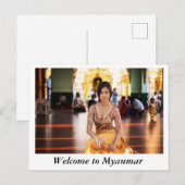 welkom myanmar briefkaart (Voorkant / Achterkant)