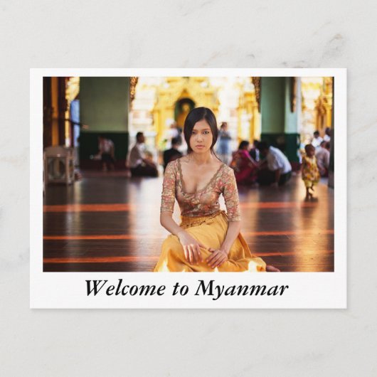 welkom myanmar briefkaart (Voorkant)