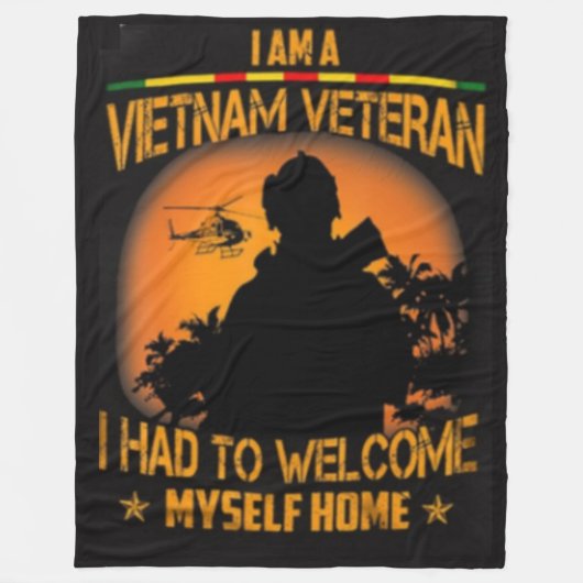 WELKOM MYSELF THUIS FLEECE DEKEN (Voorkant)