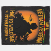 WELKOM MYSELF THUIS FLEECE DEKEN (Voorkant (Horizontaal))