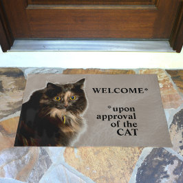 Welkom na goedkeuring van de kat deurmat