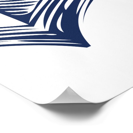 Welkom Na-Wedding Anker Wit Poster (Hoek)