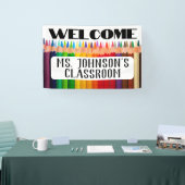 Welkom Naam leraar Classroom Spandoek (Beurs)