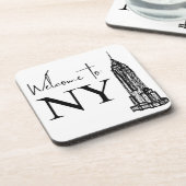 WELKOM NAAR NY BIER ONDERZETTER (Linkerzijde)