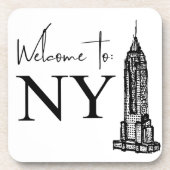 WELKOM NAAR NY BIER ONDERZETTER (Voorkant)