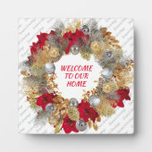 WELKOM NAAR ONS HUIS | Kerstmis Fotoplaat (Voorkant)