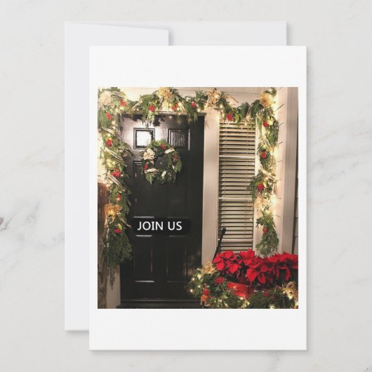 WELKOM NAAR ONS HUIS VOOR CHRISTMAS-INVITATIE KAART (Voorkant)