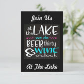 WELKOM "NAAR ONS MACHT" HUISHOUDENS INVITE KAART (Staand voorkant)