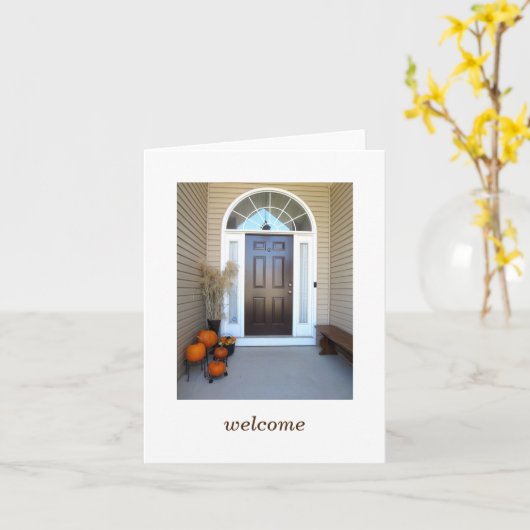 welkom najaar kaart (Gele Bloem)