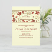 Welkom najaarsuitnodiging voor banner kaart (Staand voorkant)