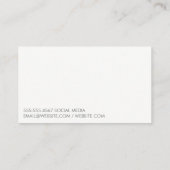 Welkom | natuurlijke textuur visitekaartje (Achterkant)