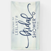 Welkom Nautical Ocean Waterverf Vrijgezellenfeest Spandoek (Verticaal)