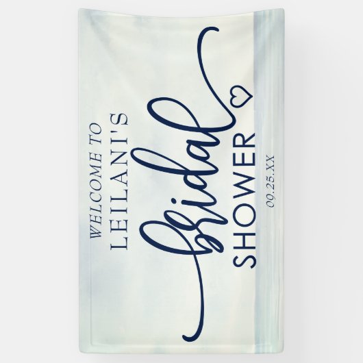 Welkom Nautical Ocean Waterverf Vrijgezellenfeest Spandoek (Verticaal)