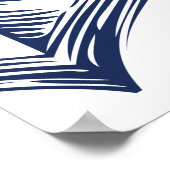 Welkom Nautical Vrijgezellenfeest Anchor White Poster (Hoek)