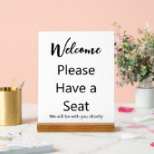 Welkom, neem plaats waar we met wit zullen zijn acryl bord (Huwelijk)