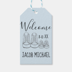 WELKOM New Arrival Baby Shower Boy Blue Cadeaulabel