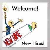 Welkom, New Hires. Poster (Voorkant)