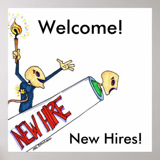 Welkom, New Hires. Poster (Voorkant)