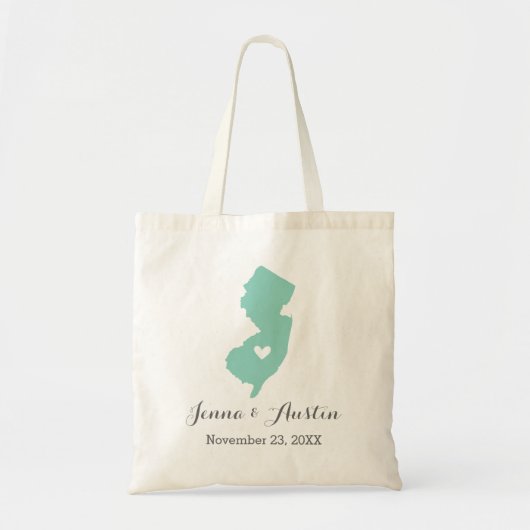 Welkom New Jersey Wedding Tote Bag (Voorkant)