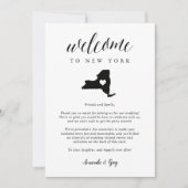 Welkom New York Wedding Letter & Itinerary (Voorkant)