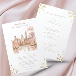 Welkom New York Wedding Letter & Itinerary