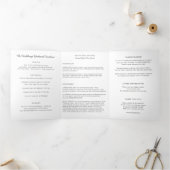 Welkom New York Wedding Letter & Itinerary Drieluik Programma (Binnen)