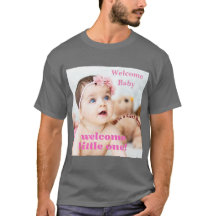 Welkom Nieuw Baby Tekst Afbeelding Custom Donkergr