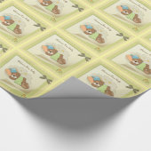 Welkom, nieuw babypakpapier cadeaupapier (Hoek)