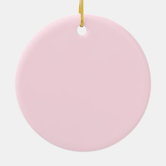 Welkom, nieuw babyzakje Christening Roze meisje Keramisch Ornament (Achterkant)