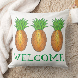 WELKOM Nieuw Home Housewarming Ananas Hawaï Kussen