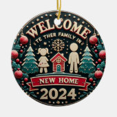 WELKOM NIEUW HUIS KERAMISCH ORNAMENT (Voorkant)