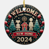 WELKOM NIEUW HUIS KERAMISCH ORNAMENT (Achterkant)