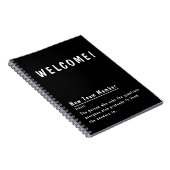 Welkom nieuw teamlid grappige definitie notitieboek (Rechterzijde)