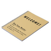 Welkom nieuw teamlid grappige definitie notitieboek (Linkerzijde)