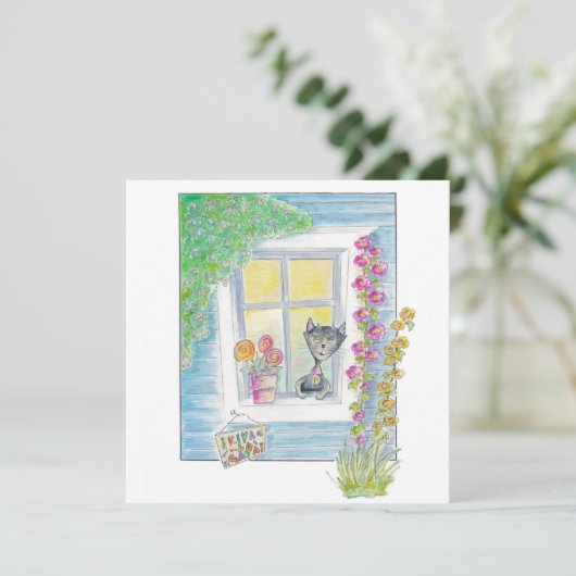 Welkom - Nieuw thuis, nieuwe kat - wat je ook wilt (Staand voorkant)