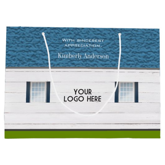 Welkom, nieuw thuisnetwerk voor clientcadeautjes groot cadeauzakje (Achterkant)