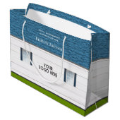 Welkom, nieuw thuisnetwerk voor clientcadeautjes groot cadeauzakje (Achterkant Gekanteld)