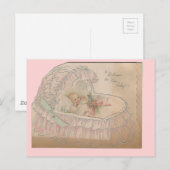  Welkom nieuwe baby Aankondigingskaart (Voorkant / Achterkant)