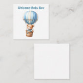 Welkom Nieuwe Baby Boy Kaart Notitiekaartje (Voorkant / Achterkant)