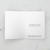 Welkom Nieuwe Baby Jongen of Meisje Religieus Kath Kaart (Binnen)