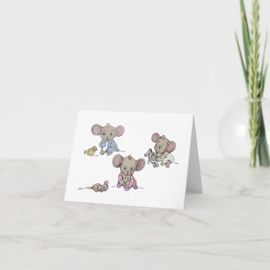 Welkom, nieuwe baby kaart (Voorkant)